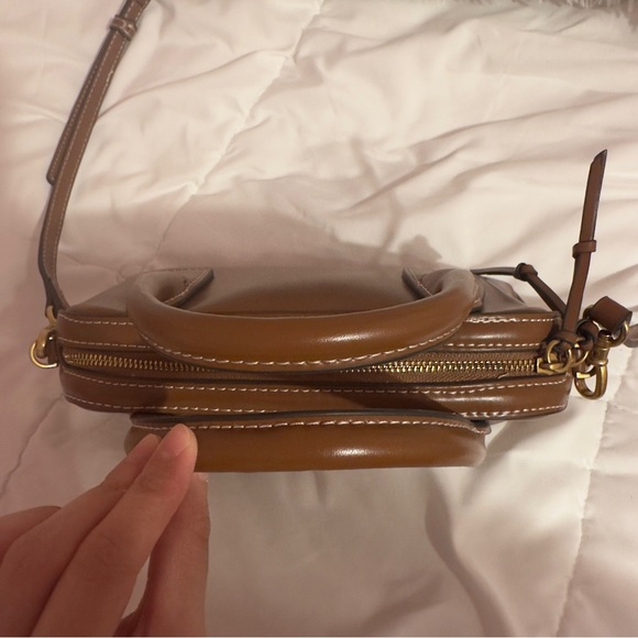 Zara Brown Crossbody Bag Purse - Picture 3 of 6